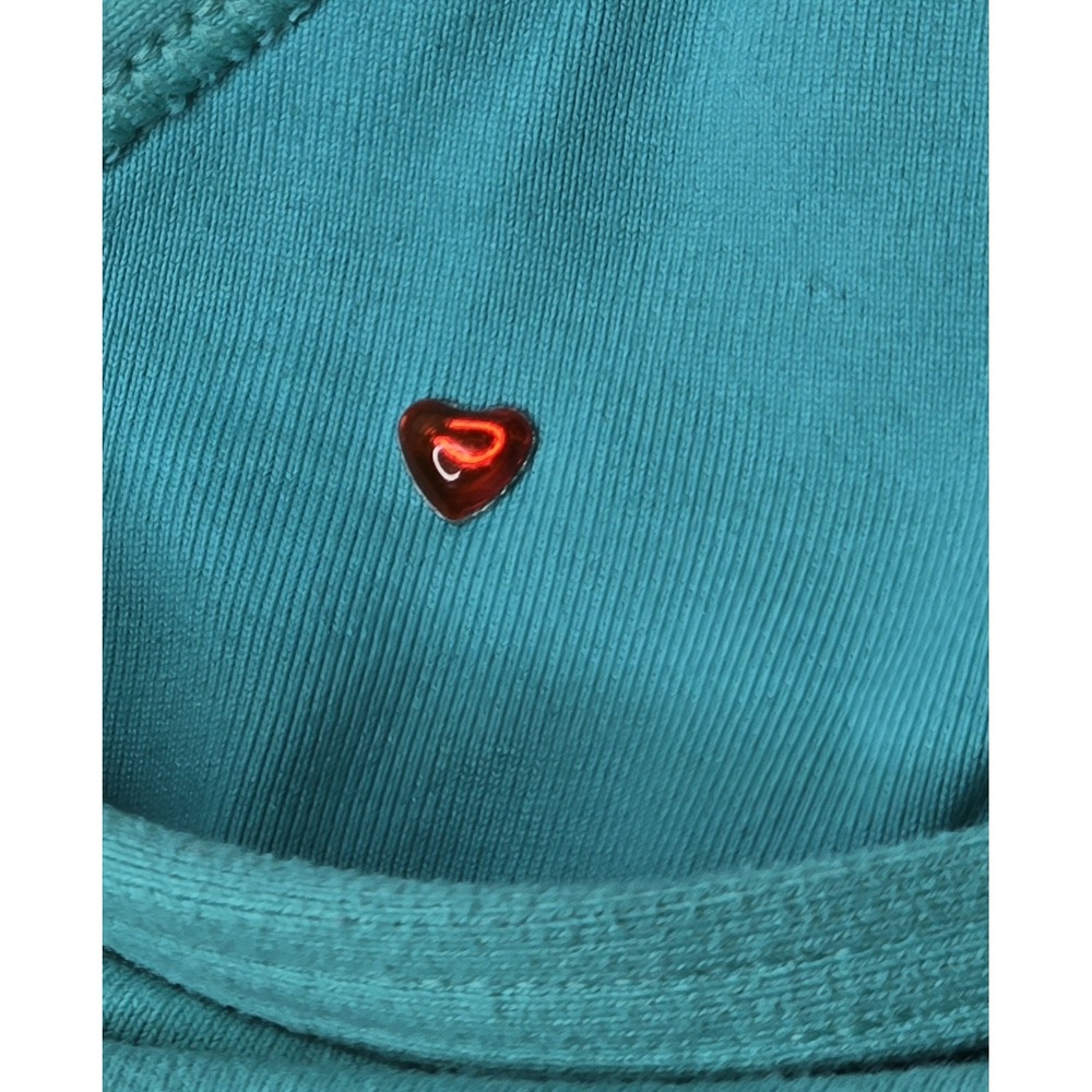 Lorna Jane Women's Teal Strappy Mesh Adjustable Razor Back Sports Bra‎ SZ: 8 - Picture 5 of 6